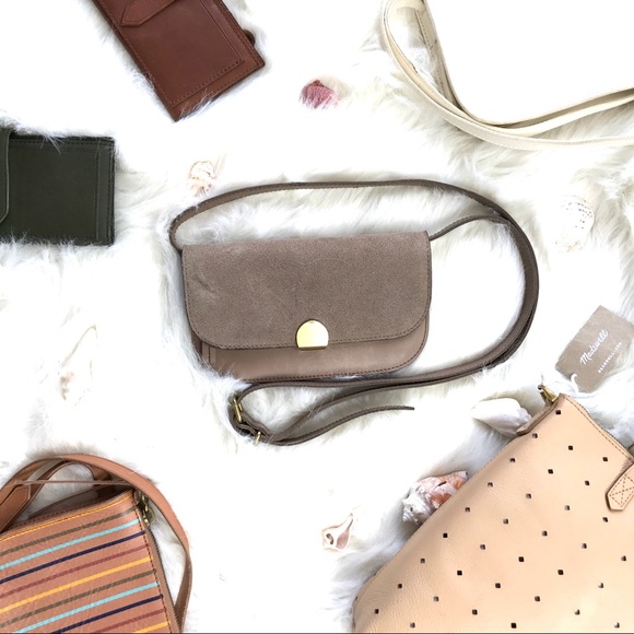Madewell Handbags - Madewell the Abroad Suede Leather Crossbody Bag